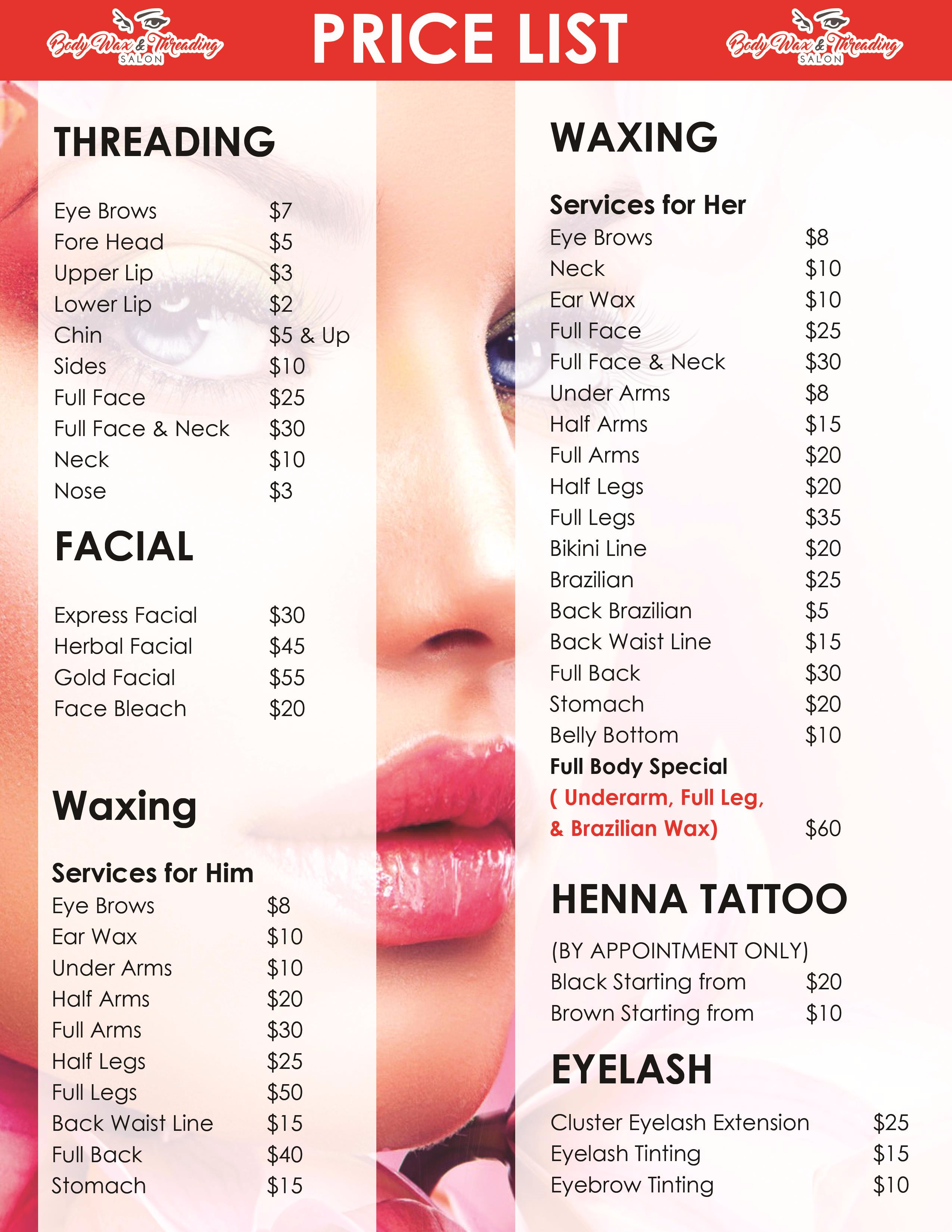 Salons that do body waxing near me